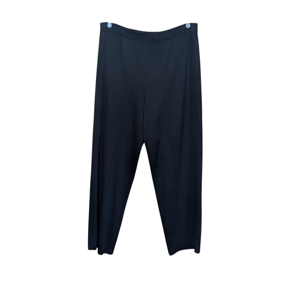 Misook Pants Womens XL‎ Petite Black Pull On Pants Comfort Career